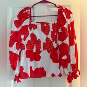 Crosby Shelby top in Poppy